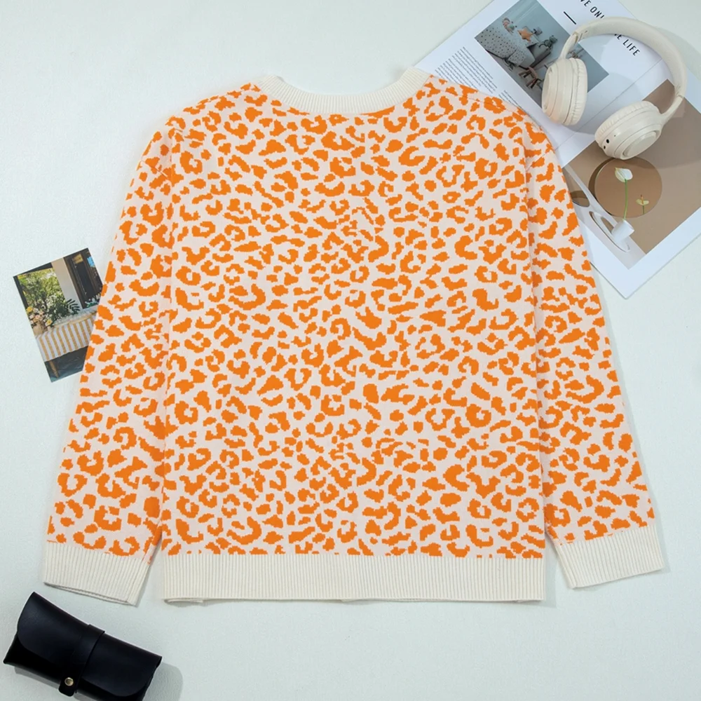 Wild & Cozy Chunky Knit Cardi - Sherbet - Picture 4 of 10